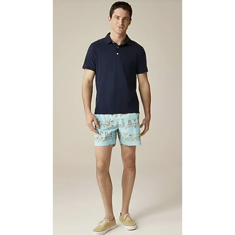 J.Crew MT Sueded Jersey TShirt Mens L Tall Blue Short Sleeve Classic BW746 Tee